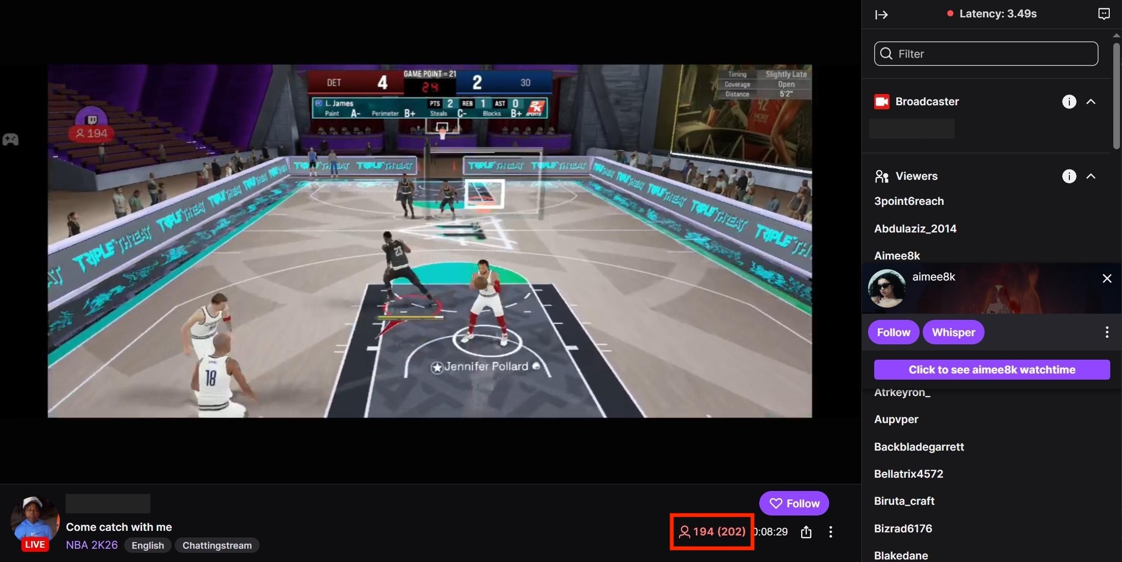 Viewerlist feature demo